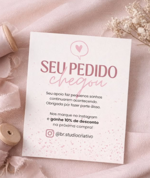 Cartão de Agradecimento
